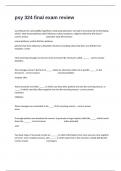 psy 324 final exam review questions and correct answers with detailed rationales&period;