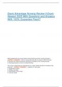 Davis Advantage Nursing Review II Exam  Newest 2025 With Questions and Answers  With 100&percnt; Guarantee Pass&excl;&excl;&excl; 
