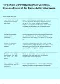 Florida Class E Knowledge Exam All Questions &sol; Strategies Review of Key Quizzes & Correct Answers&period;