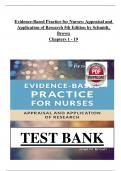 Test Bank For Evidence-Based Practice for Nurses&colon; Appraisal and Application of Research 5th Edition by Schmidt&comma; Brown Chapters 1 - 19