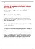 PHI 115 Exam 1 2025 update&vert;comprehensive questions and verified answers &lpar;complete solutions&rpar; Exam&vert;GRADE A&plus;&excl;&excl;