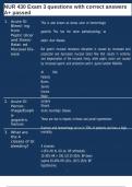 NUR 430 Exam 3 questions with correct answers A&plus; passed