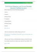 CATA Exam Questions and Correct Detailed  Answers &lpar;Verified Answers&rpar; 