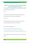 HIEU Exam 2 Questions and Correct Detailed  Answers &lpar;Verified Answers&rpar; 