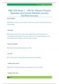 HIEU 242 Exam 1 - UTK Dr&period; Maccari-Clayton  Questions and Correct Detailed Answers  &lpar;Verified Answers&rpar; 