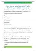 OSAT Practice Test Questions and Correct  Detailed Answers &lpar;Verified Answers&rpar;