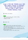 Exam 3&colon; PNR 208&sol; PNR208 &lpar;Latest 2025&sol; 2026 Update&rpar; Concepts of Community-Based Nursing Guide&vert; Questions & Answers&vert; Grade A&vert; 100&percnt; Correct &lpar;Verified Solutions&rpar;- Fortis