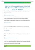 OSAT Early Childhood Education- PRACTICE  TEST Questions and Correct Detailed Answers  &lpar;Verified Answers&rpar; 