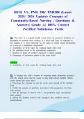HESI V1&colon; PNR 208&sol; PNR208 &lpar;Latest 2025&sol; 2026 Update&rpar; Concepts of Community-Based Nursing &vert; Questions & Answers&vert; Grade A&vert; 100&percnt; Correct &lpar;Verified Solutions&rpar;- Fortis