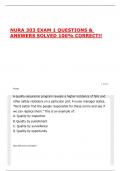 NURA 303 EXAM 1 QUESTIONS & ANSWERS SOLVED 100&percnt; CORRECT&excl;&excl;