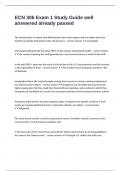 ECN 306 Exam 1 Study Guide well answered already passed