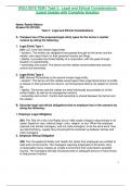 WGU D078 TEM1 Task 2&colon; Legal and Ethical Considerations &vert;Latest Update with Complete Solution