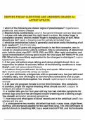 OB&sol;PEDS FISDAP QUESTIONS AND ANSWERS GRADED A&plus; LATEST UPDATE&period;