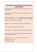 USA Orthotics and Prosthetics Final questions with verified answers&period;