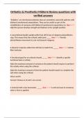 Orthotics & Prosthetics  Tests Bundle Set