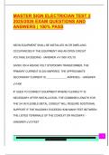 MASTER SIGN ELECTRICIAN TEST 2  2025&sol;2026 EXAM QUESTIONS AND  ANSWERS &vert; 100&percnt; PASS 