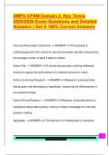 SMPS CPSM Domain 2&colon; Key Terms  2025&sol;2026 Exam Questions and Detailed  Answers &vert; Get it 100&percnt; Correct Answers 