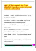 SMPS CPSM Domain 5&colon; Key Terms  2025&sol;2026 Exam Questions and Correct  Answers &vert; New Update 