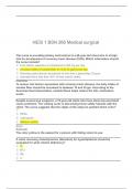 HESI 1 BSN 266 Medical surgical &vert;  HESI 2 BSN 266 Medical surgical Combined Questions And Answers Latest Updates
