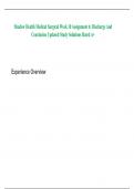 Shadow Health Medical Surgical Week 10 Assignment 6&colon; Discharge And Conclusion Updated Study Solutions Rated A&plus;
