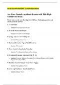 Local Anesthesia &ndash; CDCA Exam Preparation &ndash; Practice Questions with Answers &lpar;USA&comma; 2024&rpar;