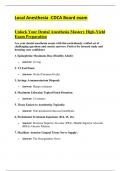 Local Anesthesia &ndash; CDCA Board Exam Preparation Guide &lpar;Dental Hygiene&rpar; &ndash; Complete Study Notes and Review Questions