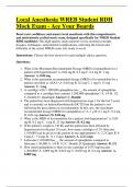 Local Anesthesia &ndash; WREB Student RDH Mock Exam &ndash; Comprehensive Practice Questions with Rationales