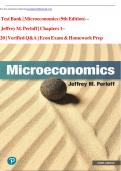 Test Bank &vert; Microeconomics &lpar;9th Edition&rpar; &ndash; Jeffrey M&period; Perloff &vert; Chapters 1&ndash;20 &vert; Verified Q&A &vert; Econ Exam & Homework Prep   9781292446448