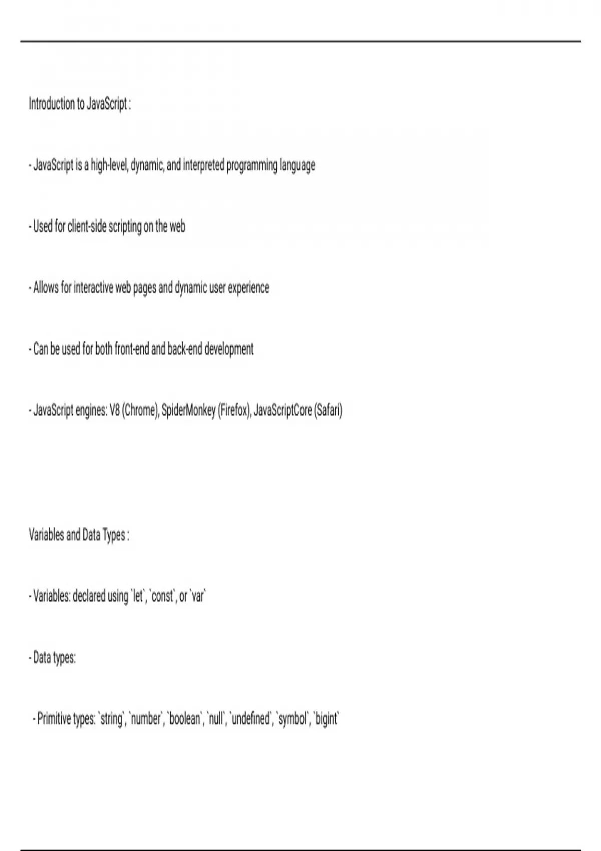 Java script : From a beginner to expert - Java script - Stuvia US