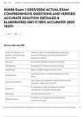 NU606 Exam 1 &lpar;2025&sol;2026&rpar; ACTUAL EXAM COMPREHENSIVE QUESTIONS AND VERIFIED ACCURATE SOLUTION &lpar;DETAILED & ELABORATED&rpar; &vert;GET IT 100&percnt; ACCURATE&excl;&excl; 2025 TEST&excl;&excl;