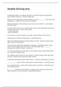 Seattle Driving test Questions and Answers Fully Solved