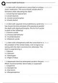 Mental Health Technician - Tests &lpar;2025&rpar; comprehensive questions and verified detailed solutions &lpar; MULTIPLE CHOICES&rpar;&vert;complete solutions&vert;A&plus; GRADED &vert;100&percnt; CORRECT&excl;&excl;