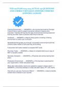 TED 105 EXAM 2023-2024 ACTUAL 130 QUESTIONS AND CORRECT DETAILED ANSWERS &lpar;VERIFIED ANSWERS&rpar; &vert;AGRADE  
