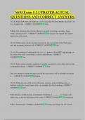 SSM Exam &num; 2 UPDATED ACTUAL  QUESTIONS AND CORRECT ANSWERS 