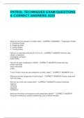 PATROL TECHNIQUES EXAM QUESTIONS & CORRECT ANSWERS 2025&period;