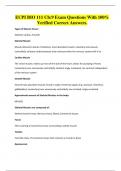 ECPI BIO 111 Ch&colon;9 Exam Questions With 100&percnt; Verified Correct Answers&period;