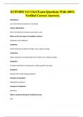 ECPI BIO 111 Ch&colon;4 Exam Questions With 100&percnt; Verified Correct Answers&period;