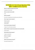 ECPI BIO 111 Ch&colon;12 Exam Questions With 100&percnt; Verified Correct Answers&period;