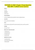 ECPI BIO 111 DR&period;T Chapter 5 Exam Questions With 100&percnt; Verified Correct Answers&period;