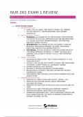 NUR 265 Exam 1 Review &ndash; Galen College of Nursing &ndash; Score 100&percnt; &ndash; 2025 NEW Version