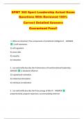 SPMT 362 Sport Leadership Actual Exam  Questions With Reviewed 100&percnt;   Correct Detailed Answers   Guaranteed Pass&excl;&excl; 