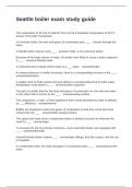 Seattle boiler exam study guide Questions and Answers 100&percnt; Correct