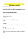 Home Care Aid Exam Questions With 100&percnt; Verified Correct Answers&period;