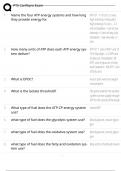 PTS Canfitpro Exam 2025&vert;COMPLETE EXAM SET &lpar;questions and verified answers&rpar; FREQUENTLY MOST TESTED QUESTIONS &vert; already passed&excl;&excl;