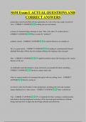 SSM Exam I  UPDATED ACTUAL  QUESTIONS AND CORRECT ANSWERS