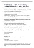 fundamental 2 exam &num;1 vsim Study Guide Questions And Actual Answers&period;