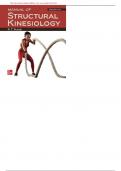 Test Bank For Manual of Structural Kinesiology&comma; 22nd Edition All Chapters - 9781264428236