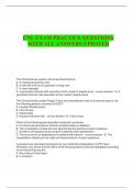 CNL EXAM PRACTICE QUESTIONS WITH ALL ANSWERS UPDATED&period;