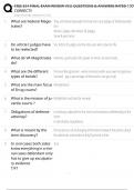 CRJS 324 FINAL EXAM REVIEW VCU QUESTIONS & ANSWERS RATED 100&percnt; CORRECT&excl;