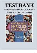 Test Bank For Evidence-Based Practice for Nurses&colon; Appraisal and Application of Research 4th Edition by Nola A&period; Schmidt&comma; Janet M&period; Brown&comma; ISBN 978-1284122909&comma; Chapter 1-19 Covered&comma; Complete Guide A&plus;&period;